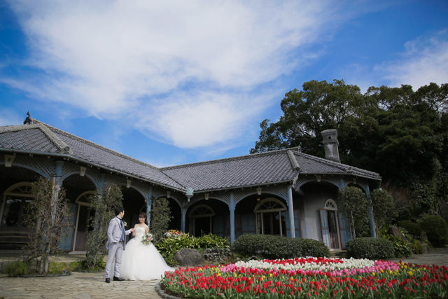 グラバー邸（長崎）の前撮り/フォトウェディング ロケーション撮影事例