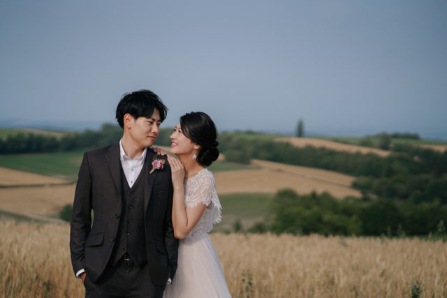 富良野・美瑛（北海道）の前撮り/フォトウェディング ロケーション撮影事例