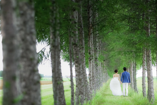 帯広（北海道）の前撮り/フォトウェディング ロケーション撮影事例