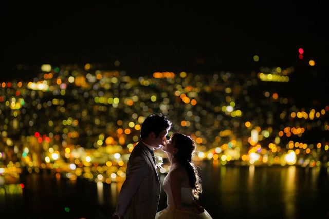 稲佐山（長崎）の前撮り/フォトウェディング ロケーション撮影事例