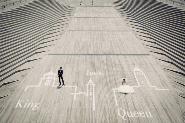 横浜港大さん橋（神奈川）の前撮り/フォトウェディング ロケーション撮影事例