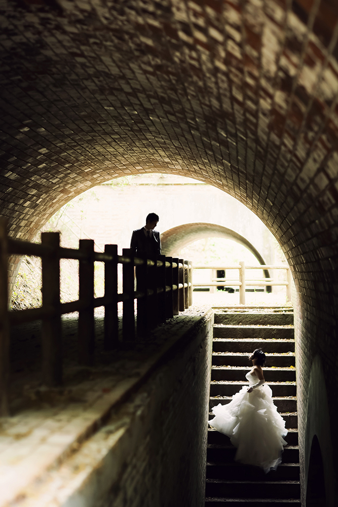 和歌山・深山砲台の前撮り/フォトウェディングのロケーション撮影 | 歴史感じるロケーションにて。