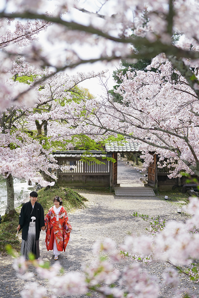 大覚寺 京都 の前撮り撮影事例 京都の前撮り フォトウェディングの エルピューパ