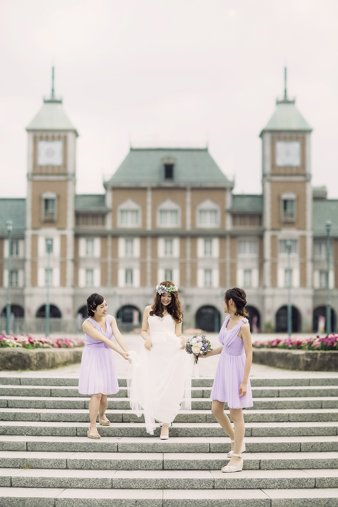 の前撮り/フォトウェディングのロケーション撮影