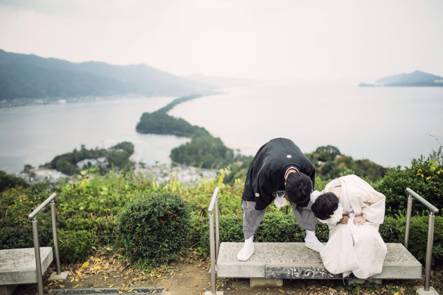 天橋立（京丹後）の前撮り/フォトウェディング ロケーション撮影事例
