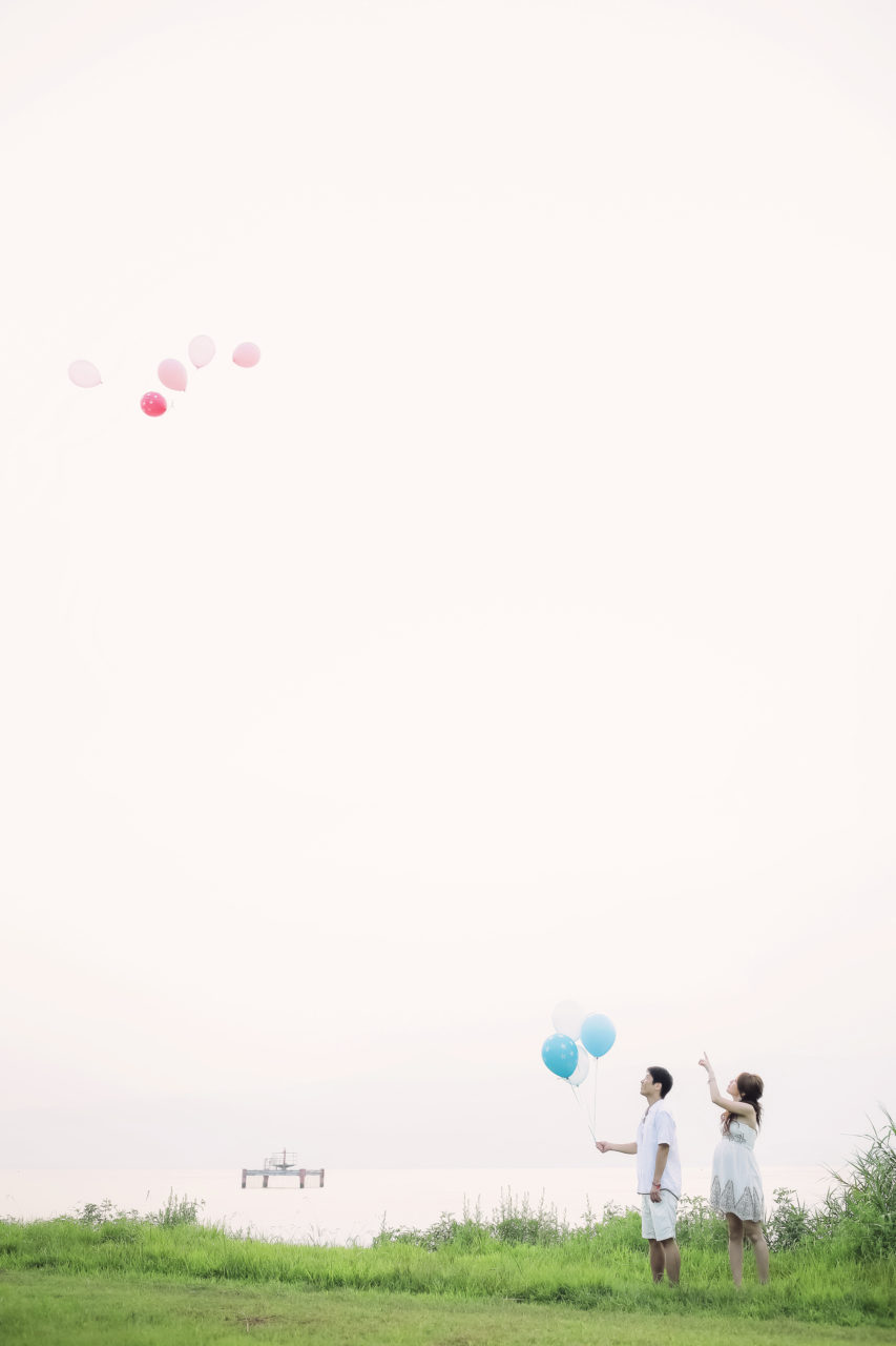 の前撮り/フォトウェディングのロケーション撮影