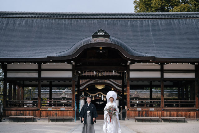 京都藤森神社の前撮り・フォトウェディング