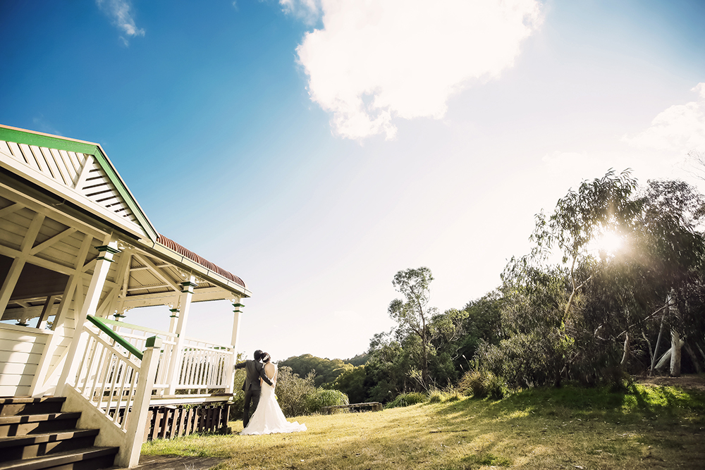 兵庫・神戸森林植物園の前撮り/フォトウェディングのロケーション撮影 | 広い空と一緒に。