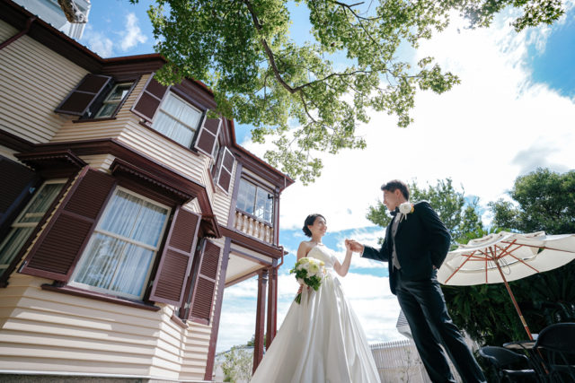 ラインの館（兵庫）の前撮り/フォトウェディング ロケーション撮影事例