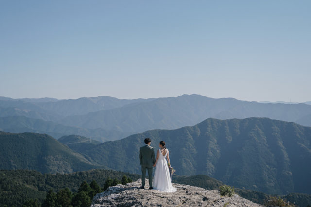 生石高原（和歌山）の前撮り/フォトウェディング ロケーション撮影事例