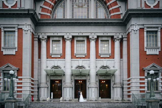大阪中央公会堂（大阪）の前撮りロケーション撮影