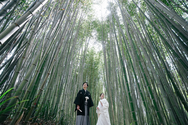 洛成竹林公園（京都）の前撮り/フォトウェディング ロケーション撮影事例