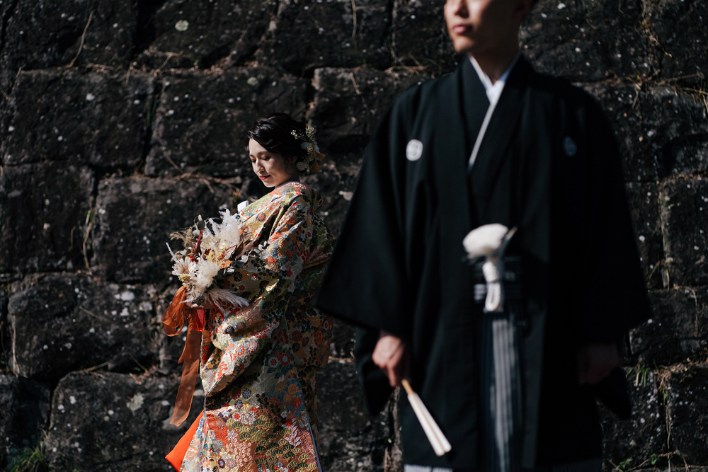 和歌山・和歌山城の前撮り/フォトウェディングのロケーション撮影