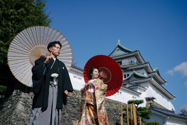 和歌山城（和歌山）の前撮り/フォトウェディング ロケーション撮影事例
