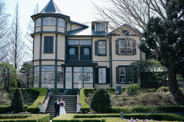 山手イタリア山庭園（神奈川）の前撮り/フォトウェディング ロケーション撮影事例