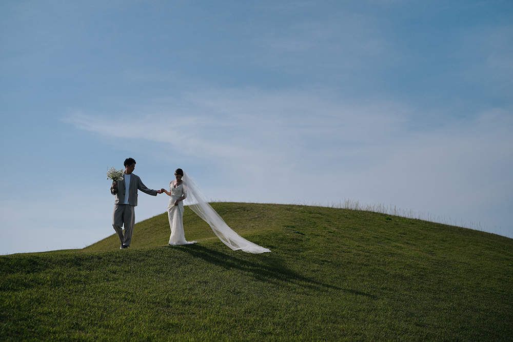 長崎・壱岐島の前撮り/フォトウェディングのロケーション撮影 | 雄大な自然の中で。