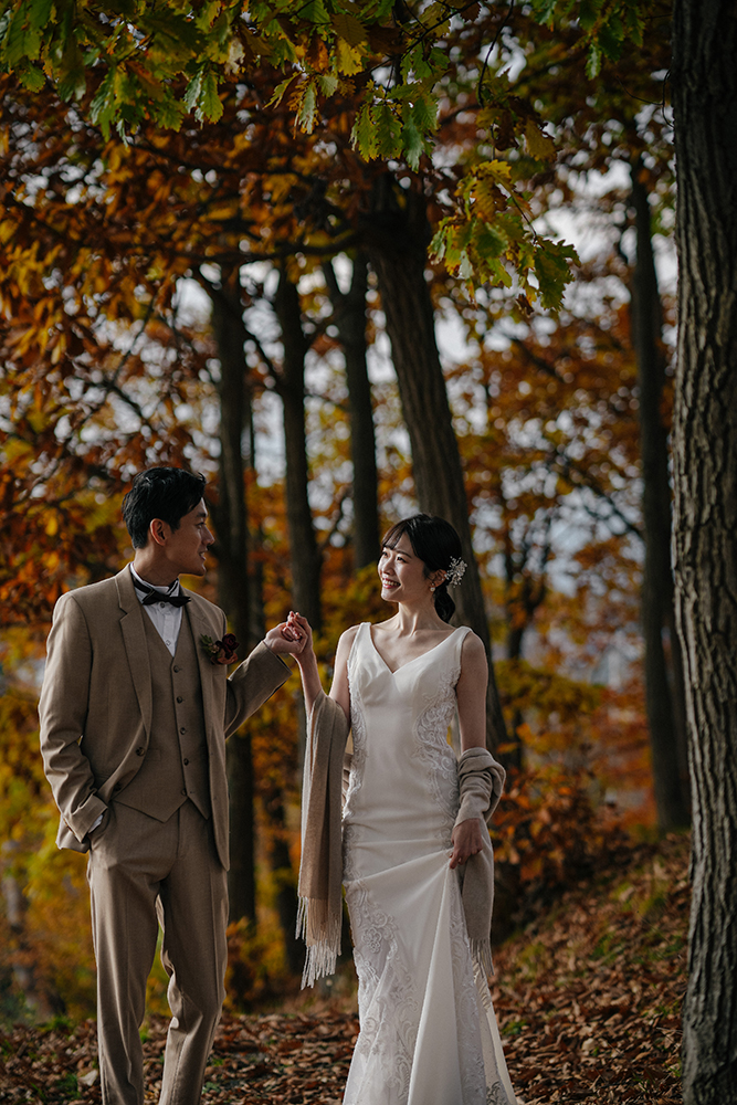 北海道・秋の前撮り/フォトウェディングのロケーション撮影 | 秋を感じて。