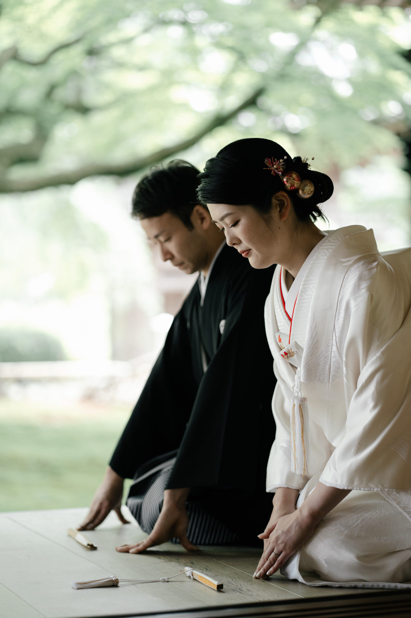 福岡・千如寺の前撮り/フォトウェディングのロケーション撮影 | 福岡・糸島のお寺で和装前撮り。
