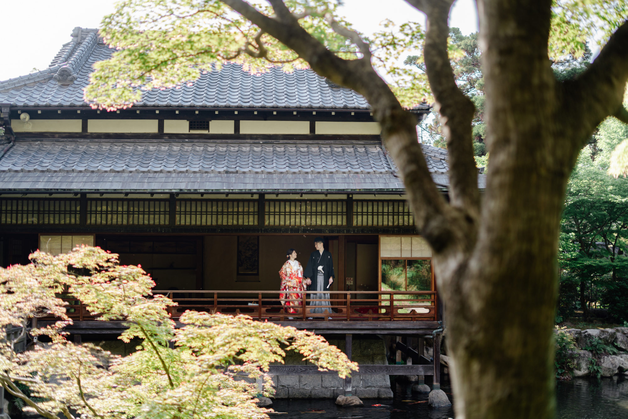 の前撮り/フォトウェディングのロケーション撮影 | 和装ロケーションにオススメの友泉亭。