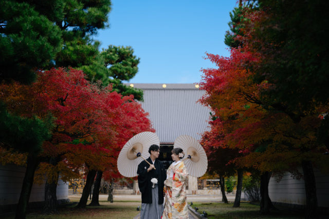 妙顕寺（京都）の前撮り/フォトウェディング ロケーション撮影事例