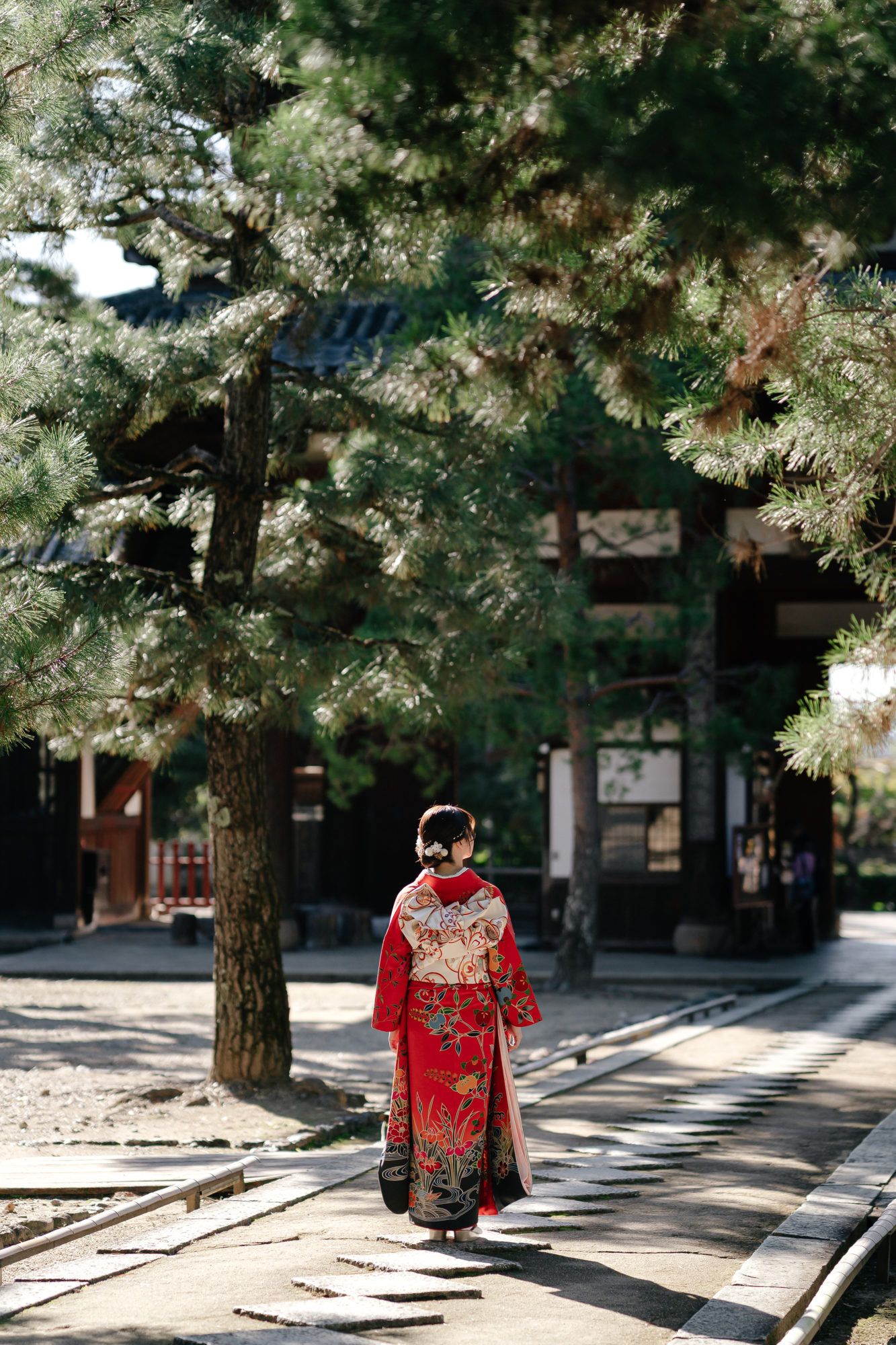 京都・萬福寺・秋の前撮り/フォトウェディングでのロケーション撮影 | 光がとても綺麗