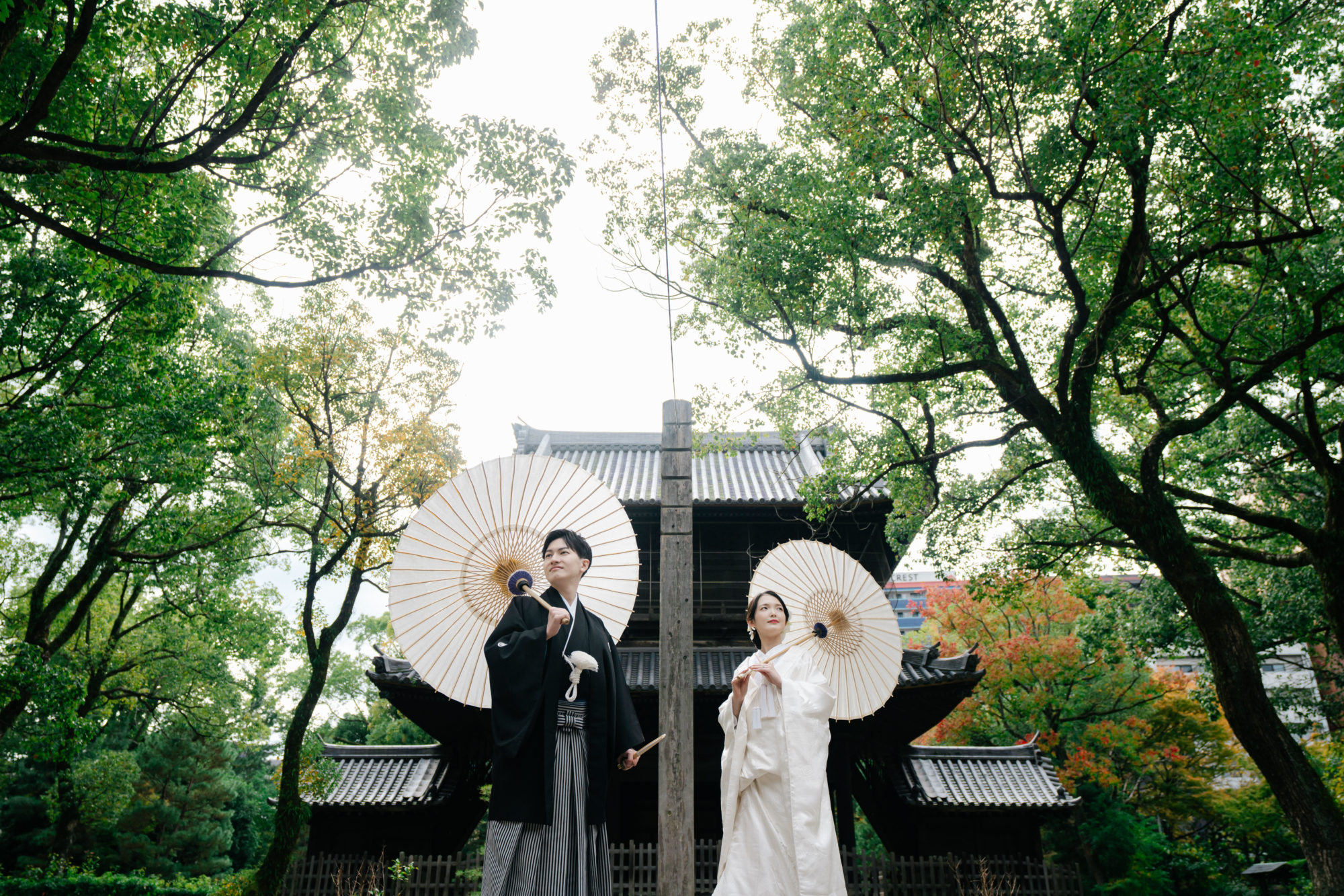 福岡・聖福寺の前撮り/フォトウェディングのロケーション撮影 | 福岡の和装前撮り。