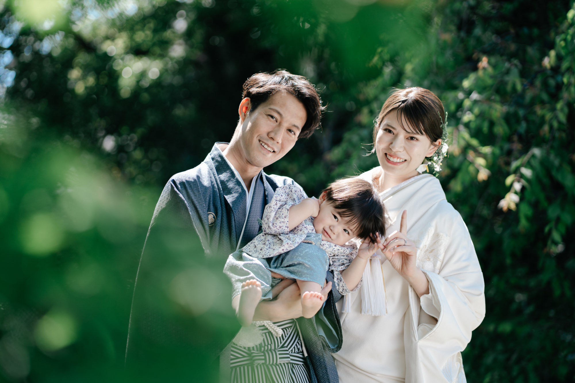 福岡・高宮南緑地の前撮り/フォトウェディングのロケーション撮影 | 可愛いいお子様との撮影。