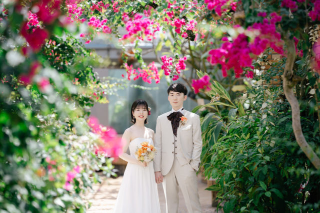 福岡市植物園（福岡）の前撮り/フォトウェディング ロケーション撮影事例