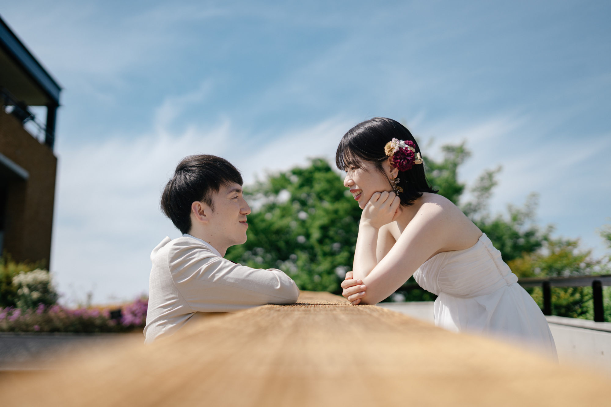 福岡・植物園の前撮り/フォトウェディングのロケーション撮影 | アクセスしやすい福岡市植物園。